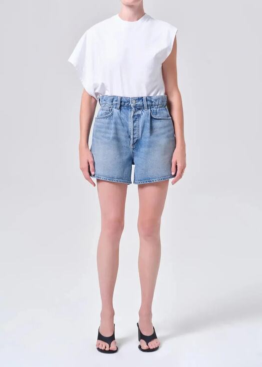 Agolde Pants - AGOLDE Lyonne Paperbag Waist Jean Short in Outbreak 28